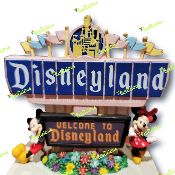 DISNEYLAND MICKEY MINNIE MARQUEE SIGN LIGHT UP ORNAMENT - Picture 6 of 8